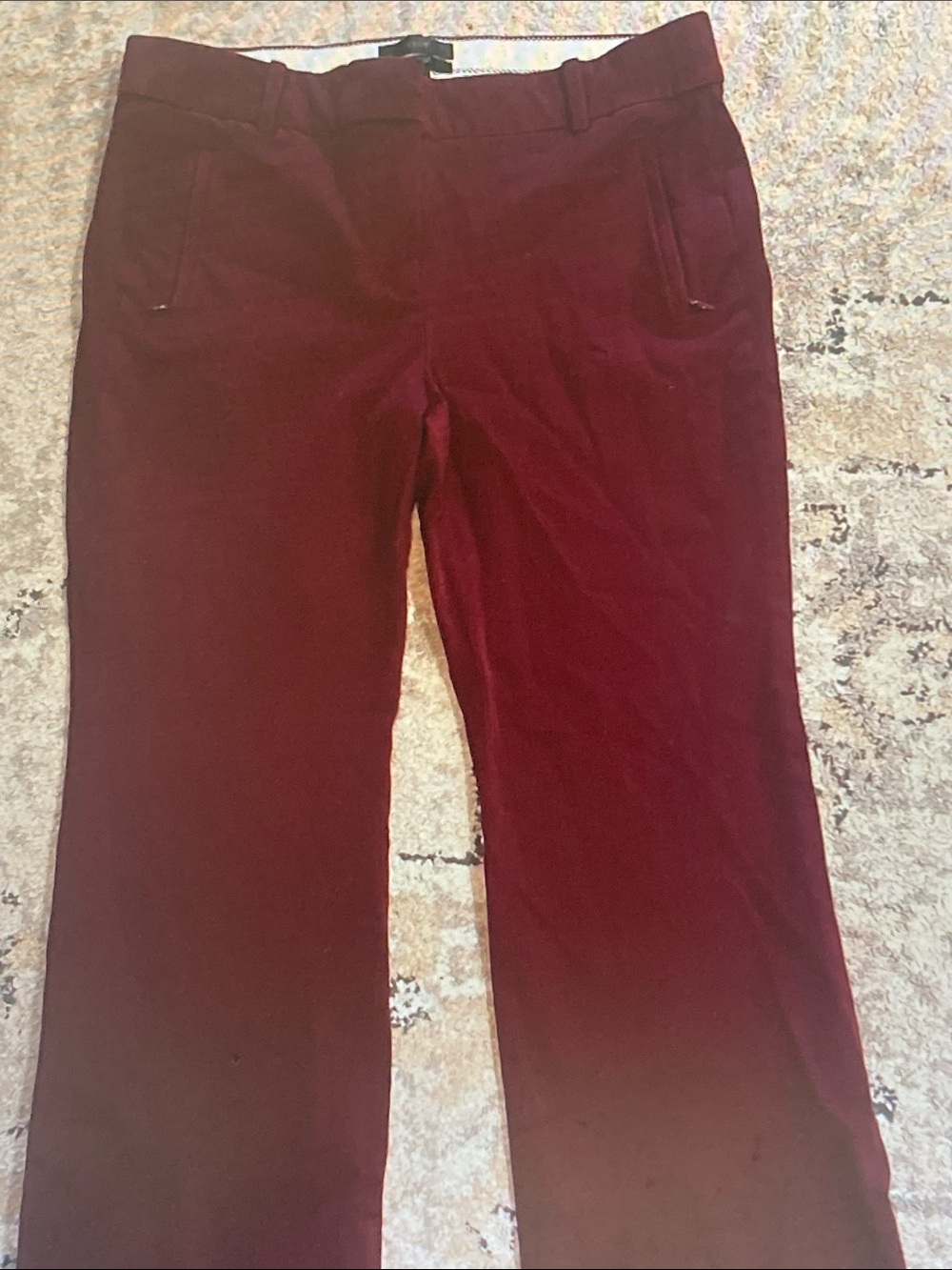 J. Crew Women's Ankle Pants in Burgundy